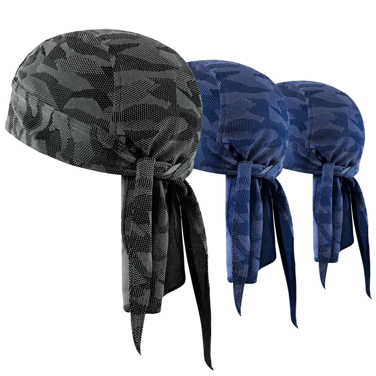 3-Pack Sweat-Wicking Skull Cap Helmet Liner