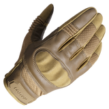 MVPTOO full-finger riding glove brown — back of hand