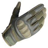 MVPTOO full-finger riding glove green — back of hand