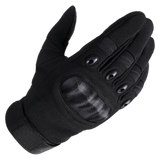 MVPTOO hard knuckle tactical glove black — back of hand