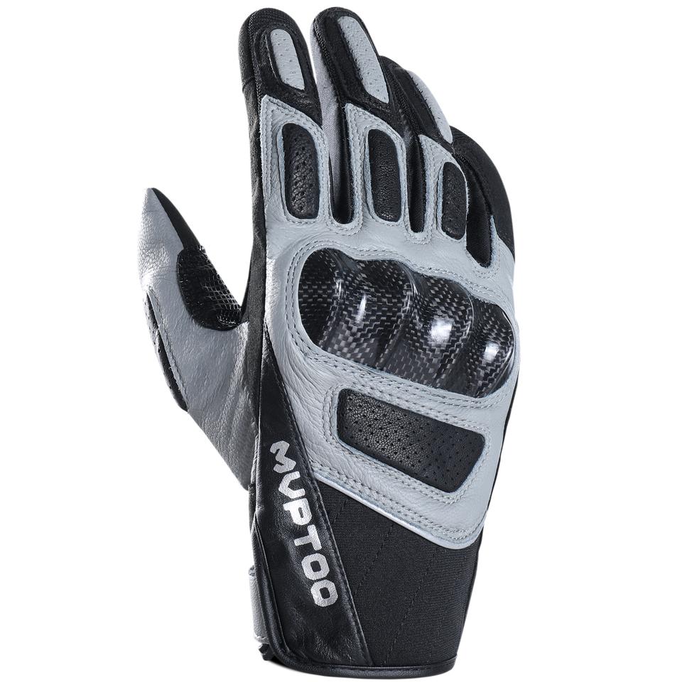 Gants MVPTOO en peau de chèvre pour motocross — Gris
