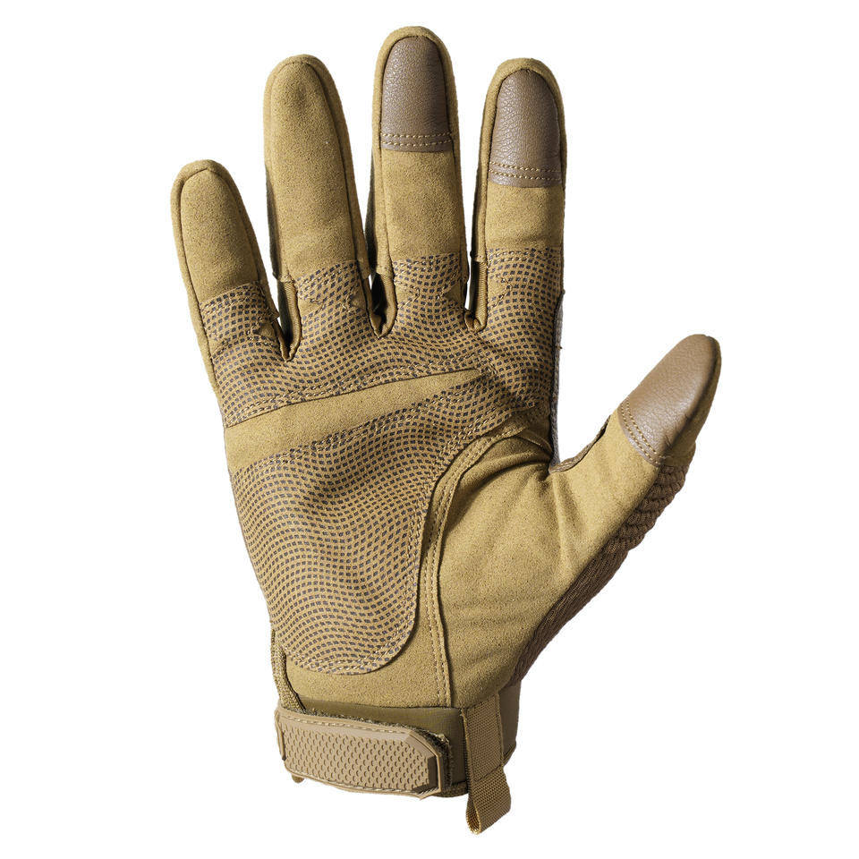 MVPTOO Full Finger Riding Glove — Brown