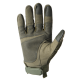 MVPTOO Full Finger Riding Glove in Green — palm