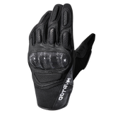 MVPTOO Goatskin Motocross Glove in Black — back of hand
