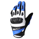 MVPTOO Goatskin Riding Glove in Blue — back of hand
