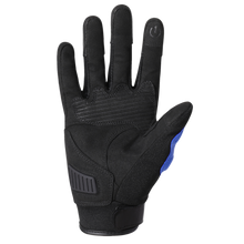 Gants de moto en cuir de chèvre MVPTOO — Bleu