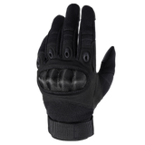 MVPTOO Hard-Knuckle Tactical Glove in Black — back of hand