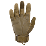 MVPTOO Hard-Knuckle Tactical Glove in Brown — palm