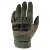 MVPTOO Hard-Knuckle Tactical Glove in Green — back of hand