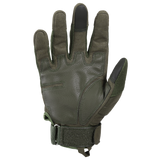 MVPTOO Hard-Knuckle Tactical Glove in Green — palm