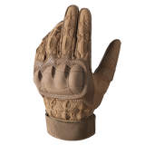 MVPTOO Moto Grip Glove in Brown — back of hand