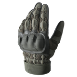 MVPTOO Moto Grip Glove in Green — back of hand