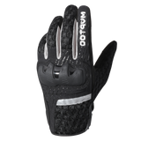MVPTOO Summer Mesh Riding Glove in Gray — back of hand