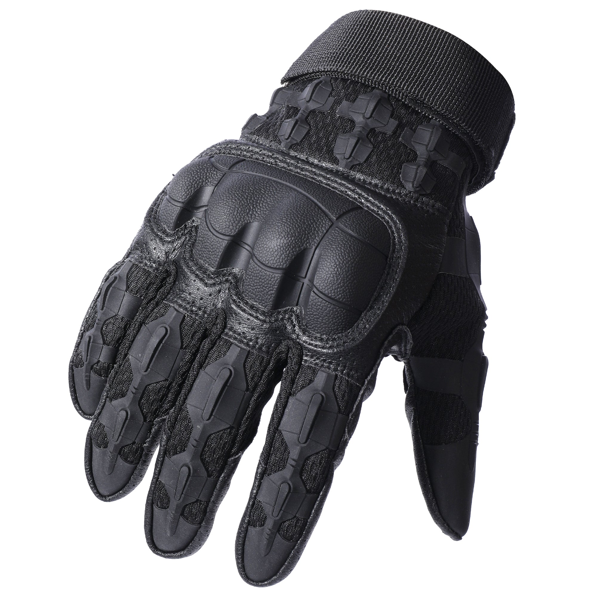 MVPTOO B30 black motorcycle glove backhand structure