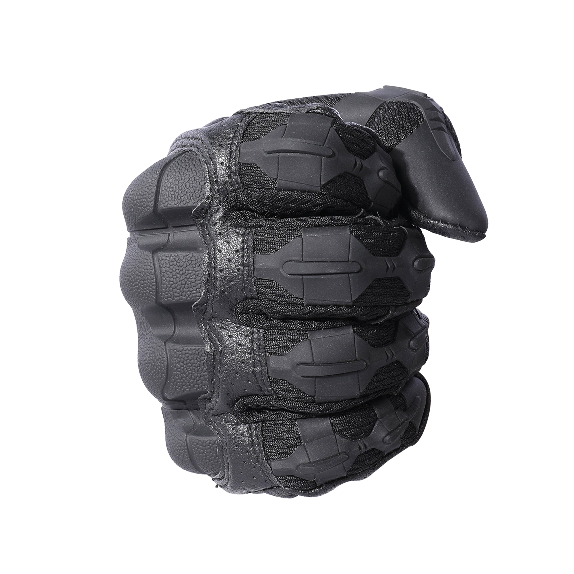 MVPTOO B30 black motorcycle glove fist side shell angle