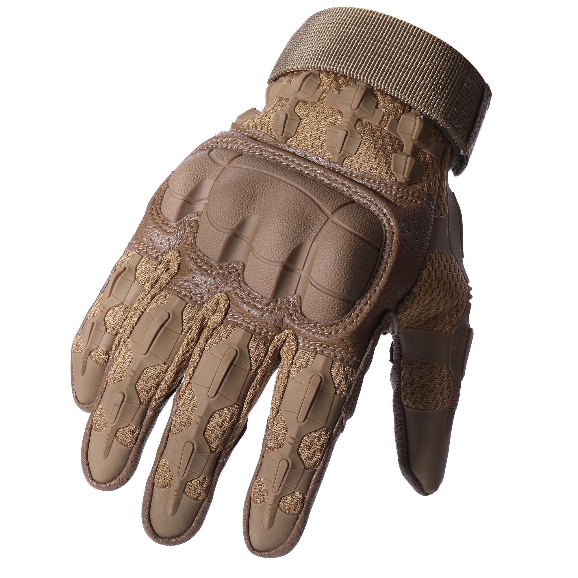 MVPTOO B30 brown motorcycle glove backhand structure