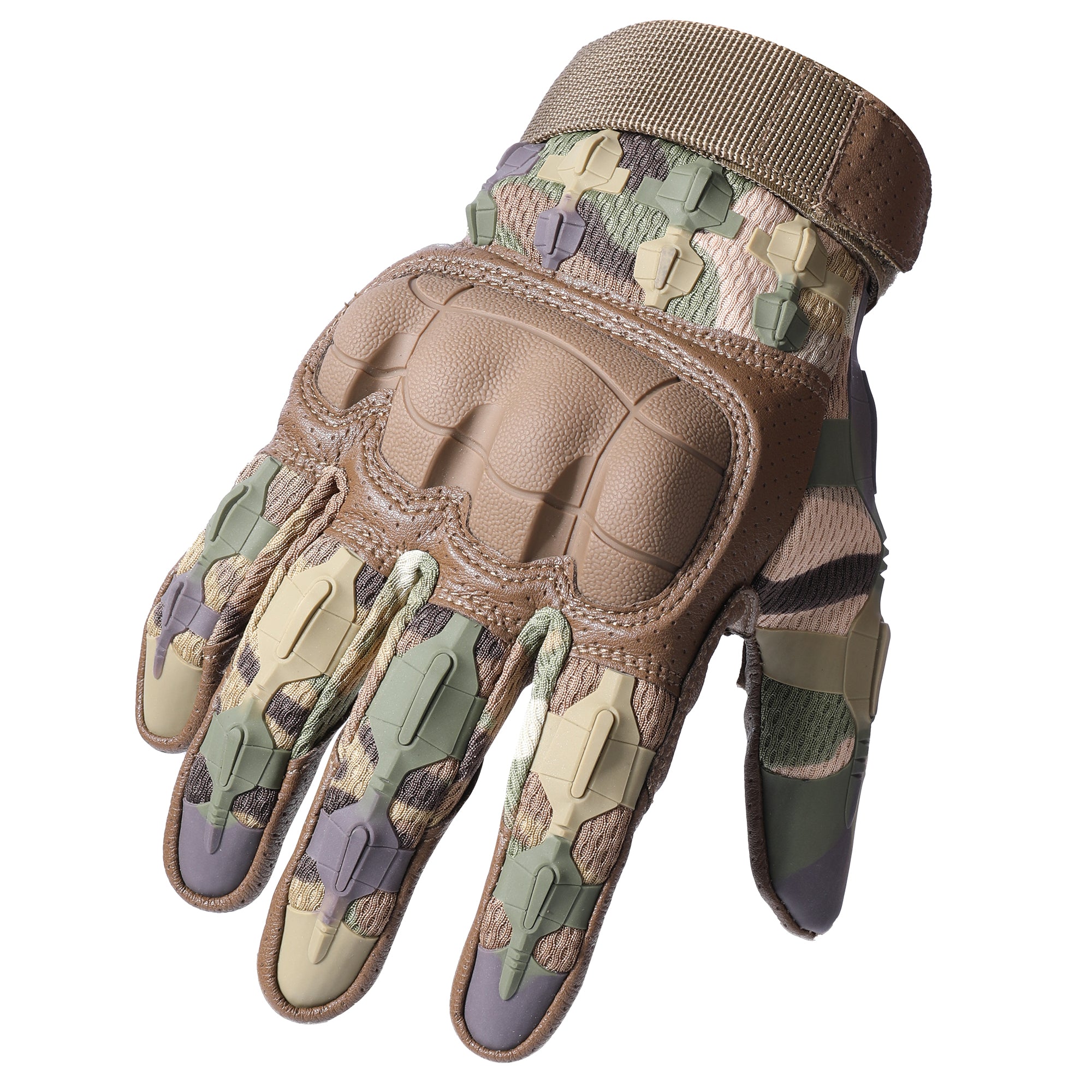 MVPTOO B30 camouflage motorcycle glove backhand structure