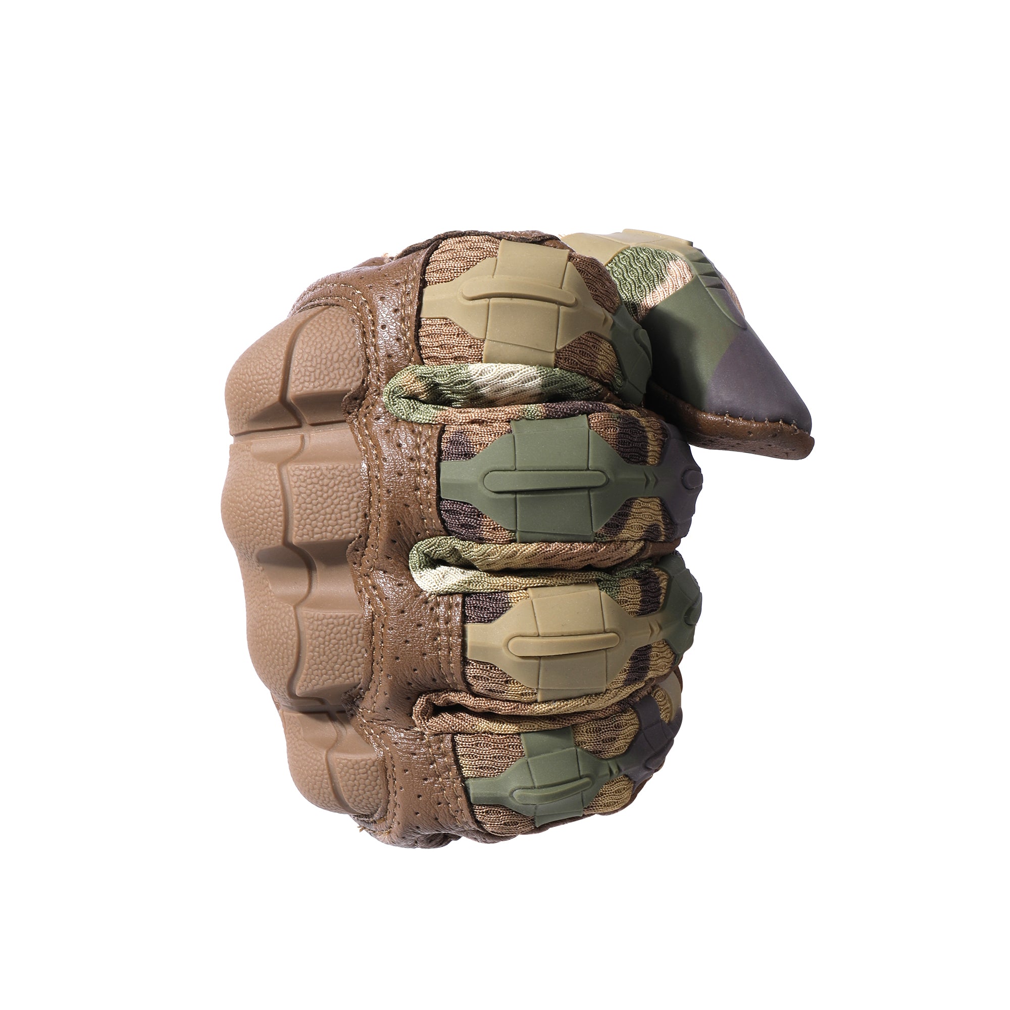 MVPTOO B30 camouflage motorcycle glove fist side shell angle