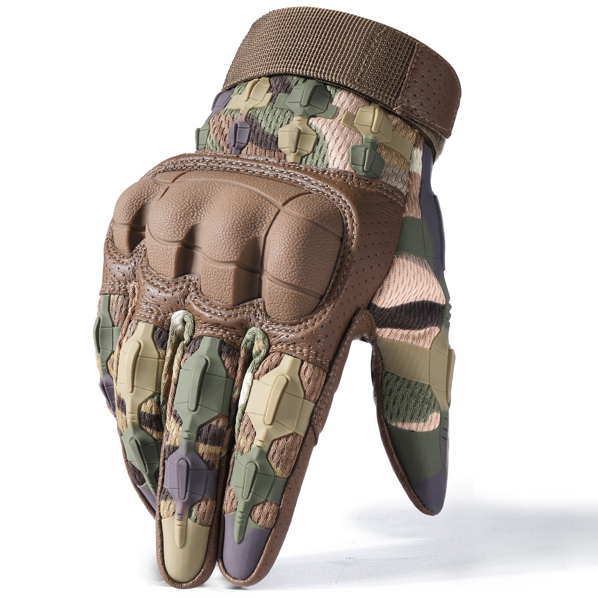 MVPTOO B30 camouflage motorcycle glove main studio angle