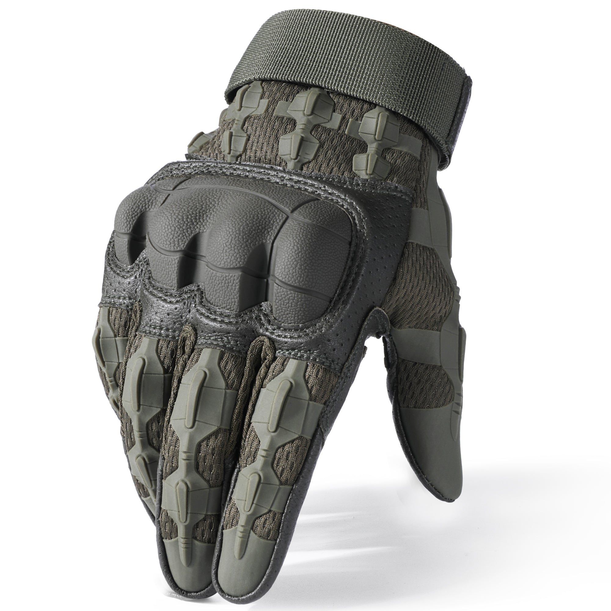 MVPTOO B30 green motorcycle glove main studio angle