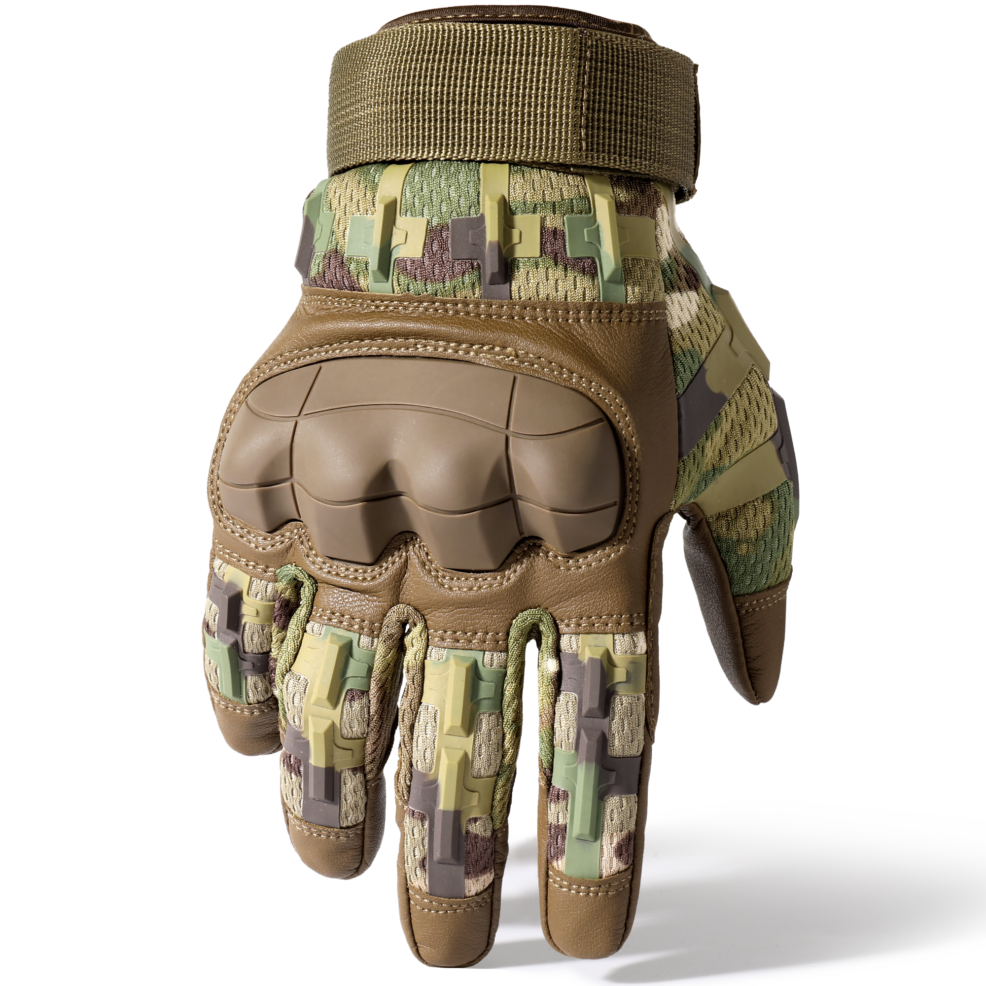 MVPTOO B36 camouflage motorcycle glove backhand structure