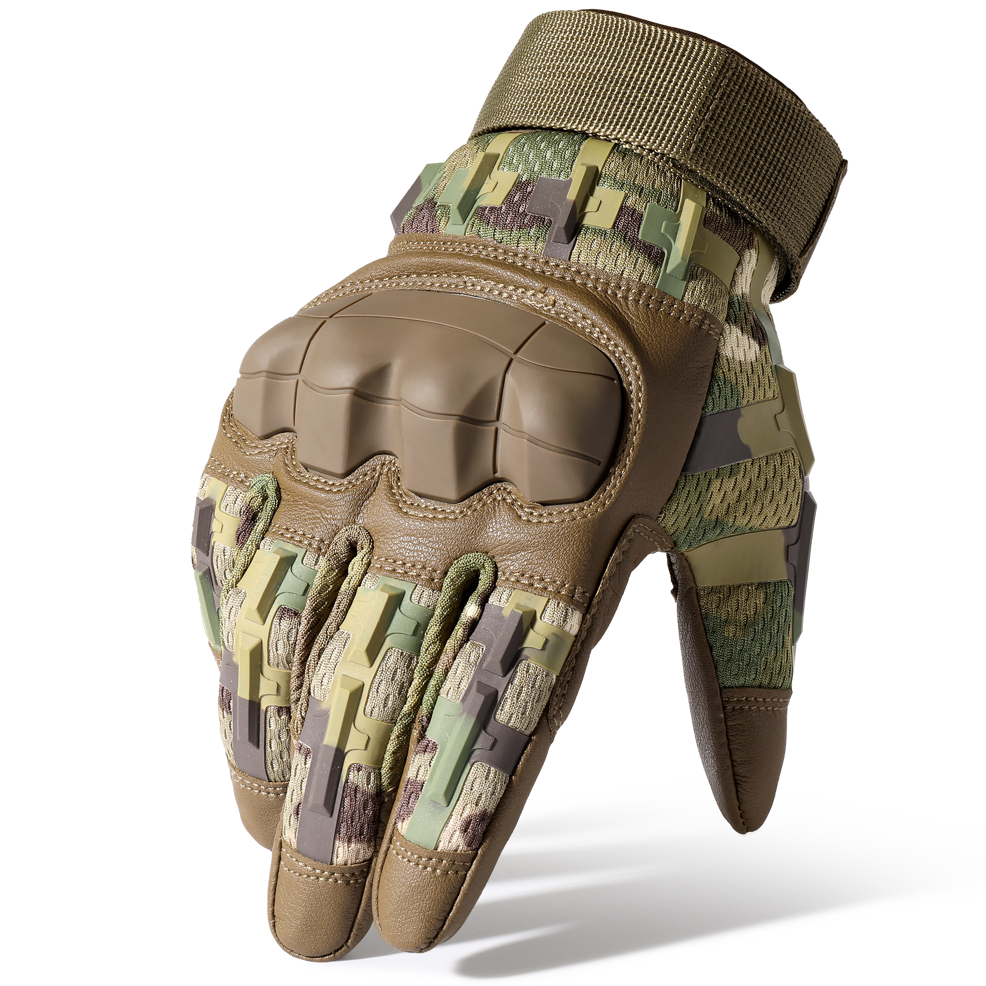 MVPTOO B36 camouflage motorcycle glove main studio angle